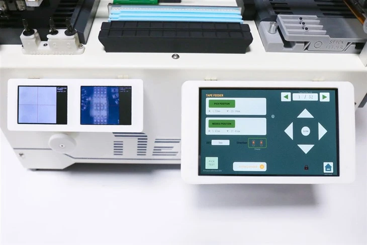 NeoDen YY1 cheap pick and place machine's newly designed software system & UI for visual programming and placement